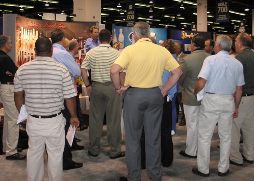 Rick Attracts A Trade Show Crowd