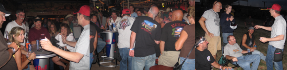Rick entertaining bikers during the Sturgis Rally
